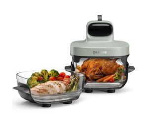 DREAME Tasti, Freidora de Aire Portátil de Vidrio 5 en 1: 2,5 L + 4,5 L