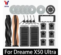 Dreame X50 Ultra X40 Pro S40 edición mejorada piezas de vacío Cepillo Lateral principal filtro Hepa paño de mopa bolsa de polvo Accesorios Gris claro