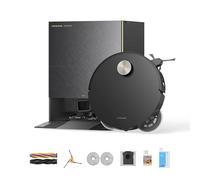 DREAME X60 MAX - Robot aspirador y trapeador ultra completo, serie X50 actualizada, 3.13 pulgadas (8 cm), diseño ultrafino, succión de 35.000 Pa, autovaciado y recarga, fregona autolimpiante