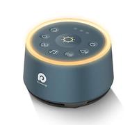 Dreamegg Máquina de ruido blanco, máquina de sonido azul D1 con luz nocturna para bebés, niños y adultos, terapia de 24 sonidos naturales, continuo o temporizador, máquina de sonido para dormir