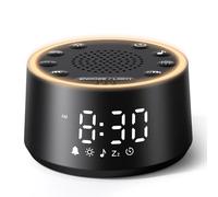 Dreamegg Máquina de ruido blanco - Máquina de sonido para bebé, 25 sonidos relajantes, luz nocturna de 10 colores, pantalla regulable, temporizador de sueño, función de memoria para adultos y bebés