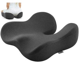 Dreamer Car Cojín de asiento largo en forma de U para aliviar el dolor de coxis, hemorroides, cojines de espuma viscoelástica en forma de cadera para dar rienda suelta a la comodidad suprema en la