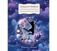 Dreamer’s Journal: Enchanted Moon & Stars | 110 Pages: Composition Notebook Wide Ruled - 7.5”x9.25” (19x23.5 cm) | School, Night Writing & Lyrics