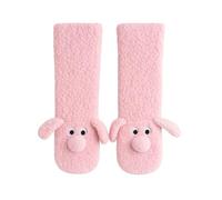 dreamers panda Calcetines de Casa con Forma de Osito Rosa - Unisex, Talla Única | Suaves, Mullidos y Cálidos para Invierno