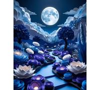 Dreamer's Valley: A Premium 180-Page Dotted Grid Journal: A Serene 7.5x9.25" Papercraft Landscape by Lyra Moss | For Creative Planning, Mindfulness, and Capturing Inspiration