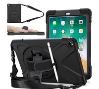 DreamerX Funda para iPad Air 2 (2ª generación) de 9.7 pulgadas 2014, funda para niños para iPad A1566/A1567, a prueba de golpes, protección contra caídas, fundas para iPad Air 2 con soporte giratorio,