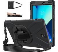 DreamerX - Funda para Samsung Galaxy Tab S3 9.7 T820/T825/T827, resistente, de cuerpo completo, protectora de silicona, con soporte giratorio