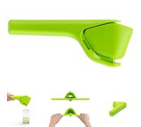 Dreamfarm Fluicer de limón de 10 pulgadas, exprimidor manual de cítricos fácil de apretar que se pliega, exprimidor de limón con pivote lateral que aumenta el apalancamiento, lima