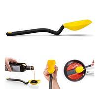 Dreamfarm Supoon - Cuchara multifuncional de silicona antiadherente con líneas de medición para sentarse y cocinar, utensilios de cocina, color amarillo