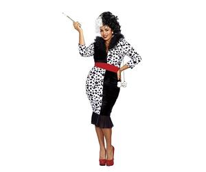 Dreamgirl Dálmatas Diva Negro Perro Blanco Adulto Mujer Disfraz Halloween 10671