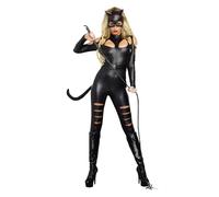 Dreamgirl Catwoman Disfraz de adulto, sólido, color negro, M (9959)