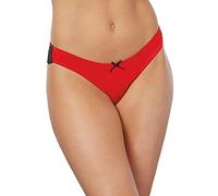 Dreamgirl Mujeres Tanga bragas Rojo/Negro Tamaño M