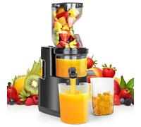 Dreamhigh® 550W Extractor de Zumos y Verduras, Licuadora Prensado en Frio con Función de Reversa, Juicer Machine 100% Libre de BPA, Apertura De 82MM, 98% de rendimiento de zumo, apto para lavavajillas