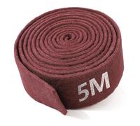 Dreamhigh® Fieltro abrasivo - 5 m x 100 mm - Grano 240 - Nuestros rollos de fieltro abrasivo son extremadamente resistentes gracias a su única impregnación, ideal para madera, acero inoxidable y más