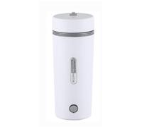 Dreamhigh® Hervidor Eléctrico Pequeño de Viaje, 350ml Calentador de Agua Portátil 300W en Acero Inoxidable con Tapa de Goma, Calentamiento con un Botón para Té, Café y Leche (220V)