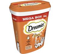DREAMIES Mega Box 350 g - alimento complementario para gatos adultos, con delicioso pollo