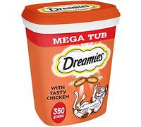 Dreamies -Golosinas para gatos, sabor: Pollo MegaTub, 350 g (Pack of 2)