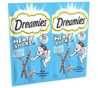DREAMIES 30g - Alimento complementario para gatos adultos, con delicioso salmón