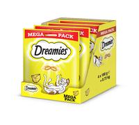 DREAMIES Mega Pack 4x180 g: golosinas para gatos con delicioso queso