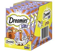 Dreamies Mix - Aperitivos para Gatos - Exterior crujiente y Interior cremoso - 6 x 60 g