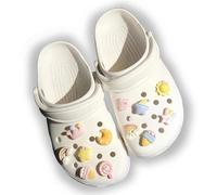 Dreamil 12 piezas Crocs Anstecker Zapato Charms, Schuhanstecker con Glitter Decoration, PVC Schuhschmuck Set para niñas mujeres niños