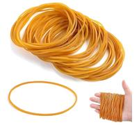 Dreamil Gomas, 50 anillos de goma de caucho natural, duraderos y resistentes al desgarro, buena elasticidad, bandas de goma reutilizables, elementos esenciales para el hogar, la oficina, la escuela