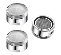 Dreamil Regulador de chorro, 3 piezas de acero inoxidable para grifo de fregadero de cocina, filtro de grifo para cocina y baño (28 mm)