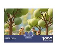 Dreamina-2025-07-15-3698-In The Miniature World, A Family Goes Hi... 1000 Pièces Rompecabezas Divertido, Desafiante Y Estimulante para Adultos Y Niños Jouets De Défi Familial 38x26cm/1000pcs