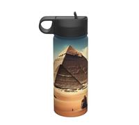 Dreaming of the Pyramids of Khufu - Botella de agua aislada para viajes, ocio, acero inoxidable (18 onzas), adecuada para camping, fitness, senderismo al aire libre,