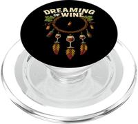 Dreaming of Wine - Divertido atrapasueños Boho para Amantes del Vino PopSockets PopGrip para MagSafe