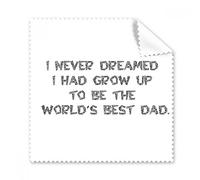 Dreaming World 's Best Dad Festival cita gafas gamuza de limpieza paño de regalo teléfono limpiador de pantalla 5 piezas