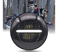 DREAMIZER 5.75 '' Faro LED para Motocicleta Homologados, Compatible con Harley Davidson Softail Dyna Super Wide Glide Low Rider Night Rod Sportster Iron 883 Indian Bobber Triumph.