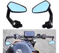 DREAMIZER 7/8" 22mm Espejo de Manillar de Vidrio para Motocicleta, Espejos Laterales de la Moto Compatible con Z1000 Z750 MT03 MT09 FZ6 SV650 SV1000 CB1000R CBF125 Monster M696 821