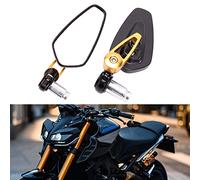 DREAMIZER 7/8" 22mm Motocicleta Espejos del Extremo del Manillar, Espejos Retrovisores Moto para Street Bike Dirt Bike Cruiser Scooter
