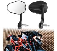 DREAMIZER Espejos para Motocicleta Homologados E9 Universales, Espejos Retrovisores para Moto Ajustables 360° 7/8" 22mm Compatibles con Honda Kawasaki Suzuki Yamaha Cruiser Scooter ATV