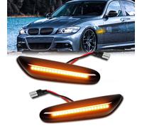 DREAMIZER Luces laterales para coche, 2 Piezas Intermitente Lateral, secuencial Libre de errores Luces Compatible con 1 Series E81 E82 E87 E88 3 Series E90 E91 E92 E93 5 Series E60 E61 X1 E84 X3 E83