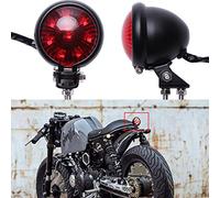 DREAMIZER Luz Trasera Moto LED de Freno Luces de motocicleta brillante con lente roja para Custom Cafe Racer Street Bike Chopper Bobber Cruiser 883 iron.