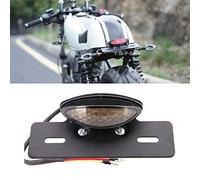 DREAMIZER Motocicleta Luces traseras LED Placa de matrícula integrada Lámpara de freno trasero para Racer Bobber Street Bike, Scooter, Cruiser.