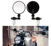 DREAMIZER Redondo Motocicleta 7/8" 22mm Manillar Bar Espejos Extremos, Espejo Retrovisor de Moto Reemplazo para Street Sport Bikes Cruiser