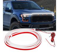 DREAMIZER Tira de Luz LED para Capó Tira de Luces LED Dinámicas para Capó de Coche con Protección de Fusibles, Lámpara de Señal de Giro, Tira de Luz Exterior Universal para Coches, SUV, Camiones, 94''