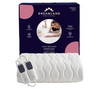 Dreamland Cosy Dreamer - Manta eléctrica con calefacción de algodón Italiano, tecnología Intelliheat, 6 ajustes de Calor, protección contra sobrecalentamiento y Lavable a máquina, Temporizador, 150 x