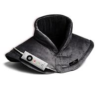 Dreamland Revive Me - Almohadilla térmica para cuello y hombros, gris, calentamiento rápido, temperatura ajustable de 3 horas, apagado automático de seguridad, lavable a máquina, específicamente para