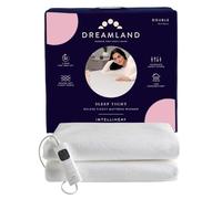 Dreamland Sleep Tight - Manta eléctrica asequible con 6 ajustes de Calor, Calentamiento rápido, protección contra sobrecalentamiento y Lavable a máquina, Temporizador, 150 x 137 cm, tamaño Doble