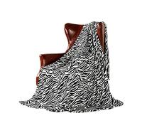 DREAMLANDING Manta para sofá - 230 x 260 cm Patrón de cebra - Manta de acurrucarse suave y esponjosa, colorida, extragrande, decorativa, ultrafelpa, manta refrescante para dormir