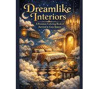 Dreamlike Interiors: A Premium Hardcover Adult Coloring Book of Surreal and Cozy Spaces: Luxurious Imaginary Designs, Floating Objects, and Mindful Creative Escape (CozyWhimsy Series)