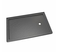 DreamLine DLT-1134602-T44 Slimline 86.4 cm D x 152.4 cm W x 2 3/10.2 cm. Base de ducha de umbral único de drenaje derecho en gris pizarra