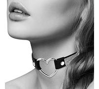 Dreamlove Bijoux Pour Toi Collar Corazón y Brillantes Negro - 1 Unidad