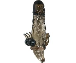 Dreamlove Brave Man Funda Pene Anal y Clitoris Vibrador 16.5 cm Negro - 1 Unidad