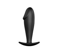 Dreamlove Pretty Love Plug Anal Silicona Forma Pene Negro - 1 Unidad