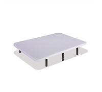 DREAMNITE Base Tapizada Tejido 3D Antideslizante Antideslizante, Estructura 30x40 mm, 5 Barras Transversales, Color Blanco, Incluye Patas metálicas de 35cm, Base Tapizada 160 x 200 cm